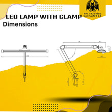 Load image into Gallery viewer, LED Super Bright Hobby Pro Dimmer Lamp - Hands Free Adjustable Perfect for Hobbies - Model Painting - Nail Technician – Desk Lamps - Table Clamp Swing Arm Desk Lamps