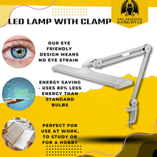 Load image into Gallery viewer, LED Super Bright Hobby Pro Dimmer Lamp - Hands Free Adjustable Perfect for Hobbies - Model Painting - Nail Technician – Desk Lamps - Table Clamp Swing Arm Desk Lamps