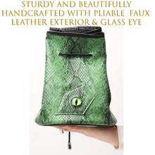 Load image into Gallery viewer, Dice Bag - GREEN DRAGON HIDE