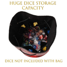 Load image into Gallery viewer, Dice Bag - BLACK DRAGON HIDE