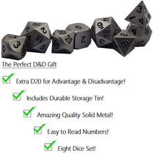 Load image into Gallery viewer, 8 Piece Dice Set and Case