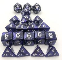 Load image into Gallery viewer, 20 piece Marble Dice Set and Rolling Tray