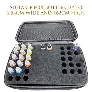 Paint Bottle Storage Carry Case with Handle - Fits up to 60 Bottles