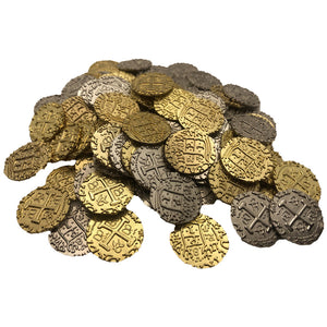 Metal Treasure Coins x 100