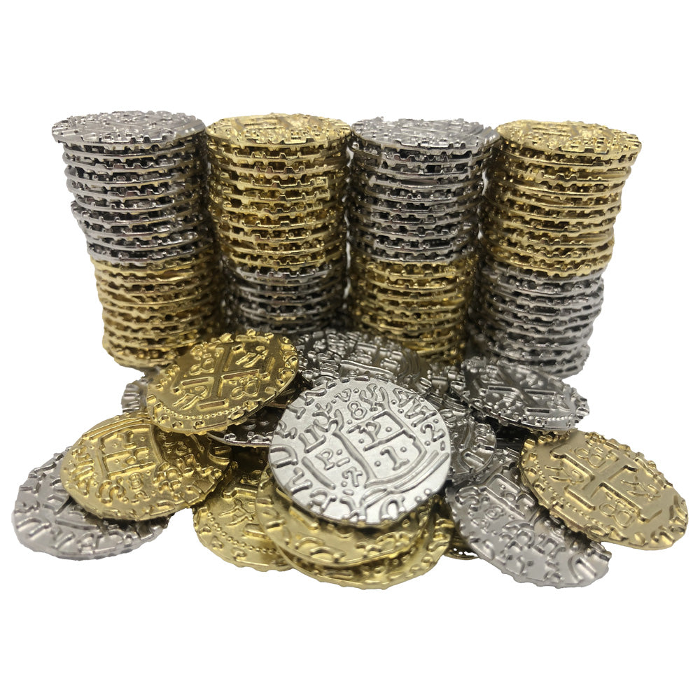 Metal Treasure Coins x 50
