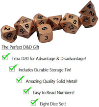 Load image into Gallery viewer, 8 Piece Dice Set and Case
