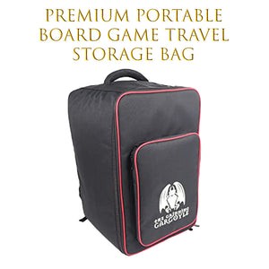 Premium Portable Board Game Storage Travel Bag - Red Trim